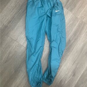Nike Blue Sweatpants with Elastic Cuffs and Drawstring Waistband